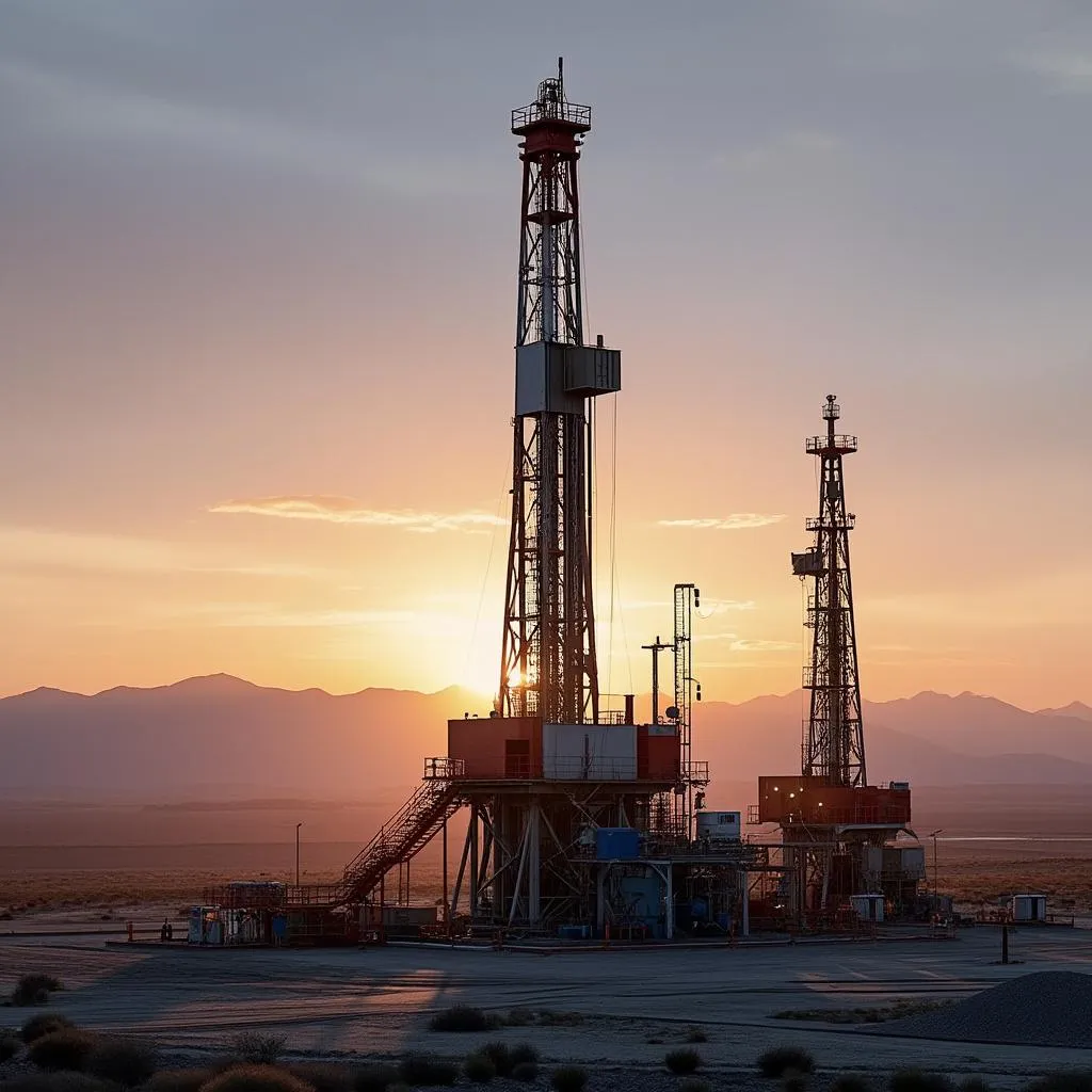 Instalaciones de extracción en Vaca Muerta